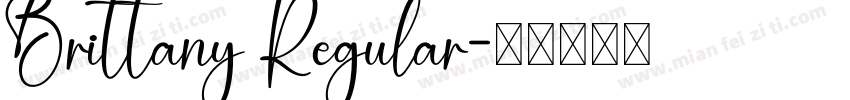 Brittany Regular字体转换